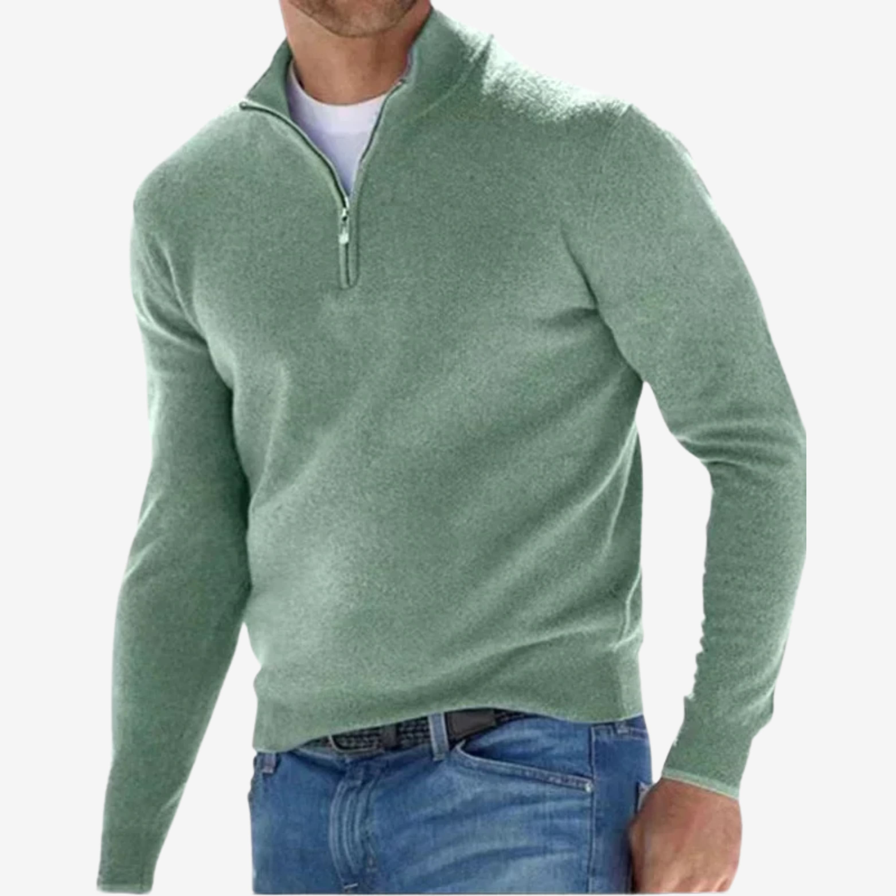 Jason™ – Men’s Sweater With Zipper