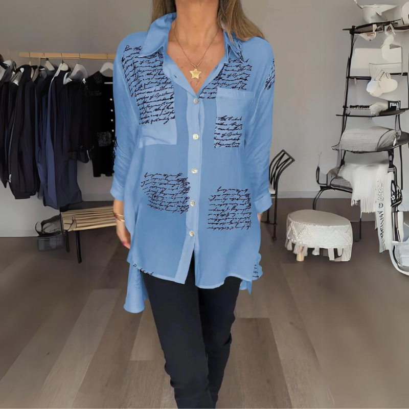 Azmira™ – Stylish Button-Up Shirt