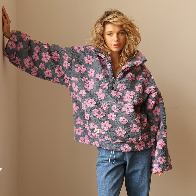 Olivia™ – Trendy Oversized Floral Sweater