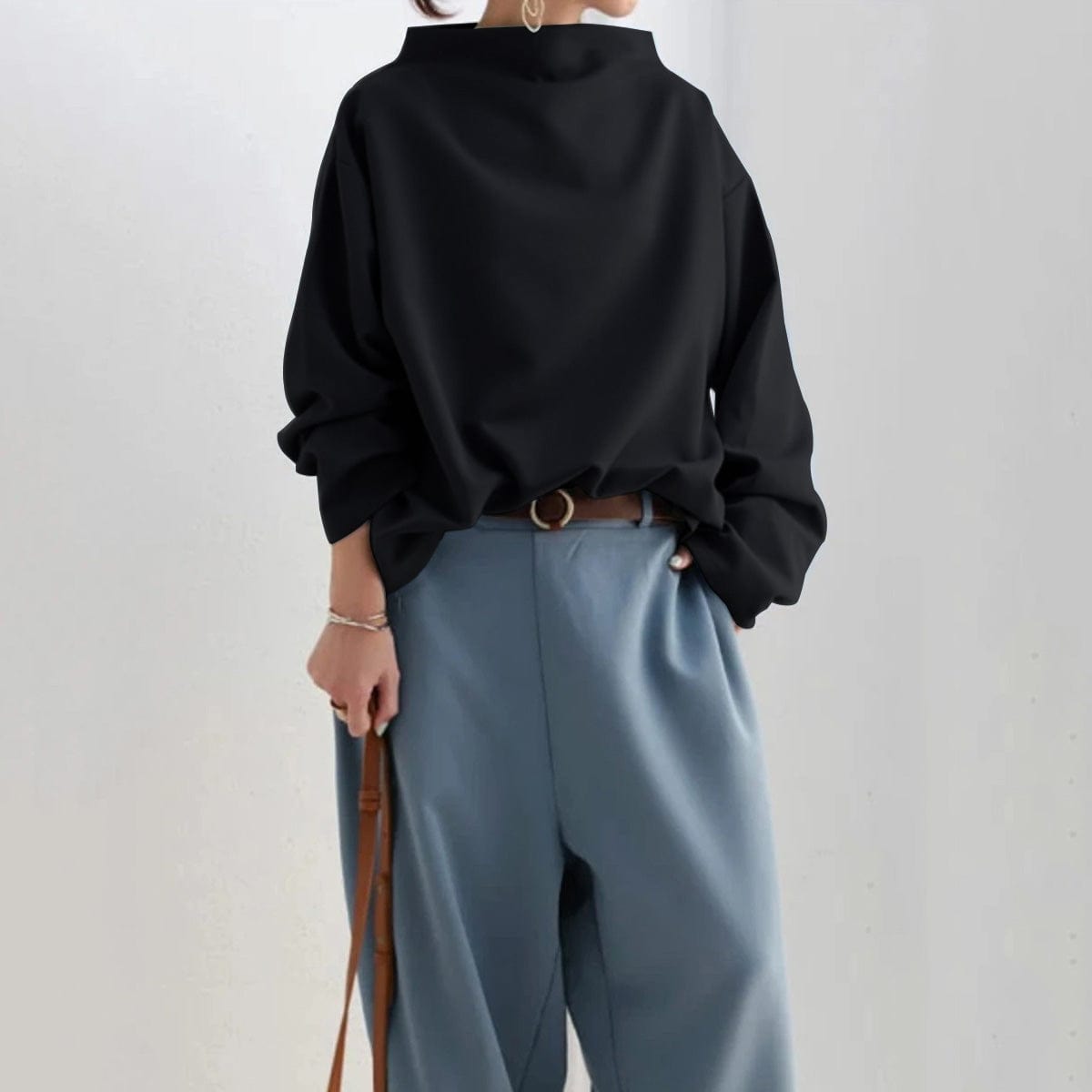 Gabriella™ – Chic High Neck Pullover