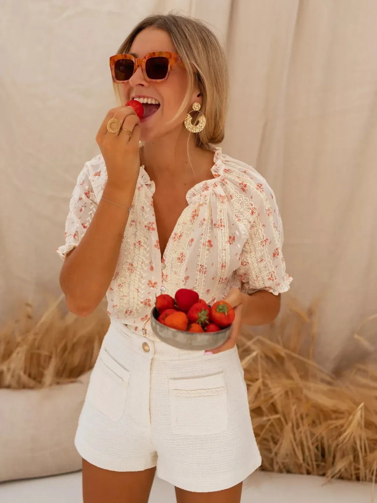 Elina™ – Floral Print Blouse for Women