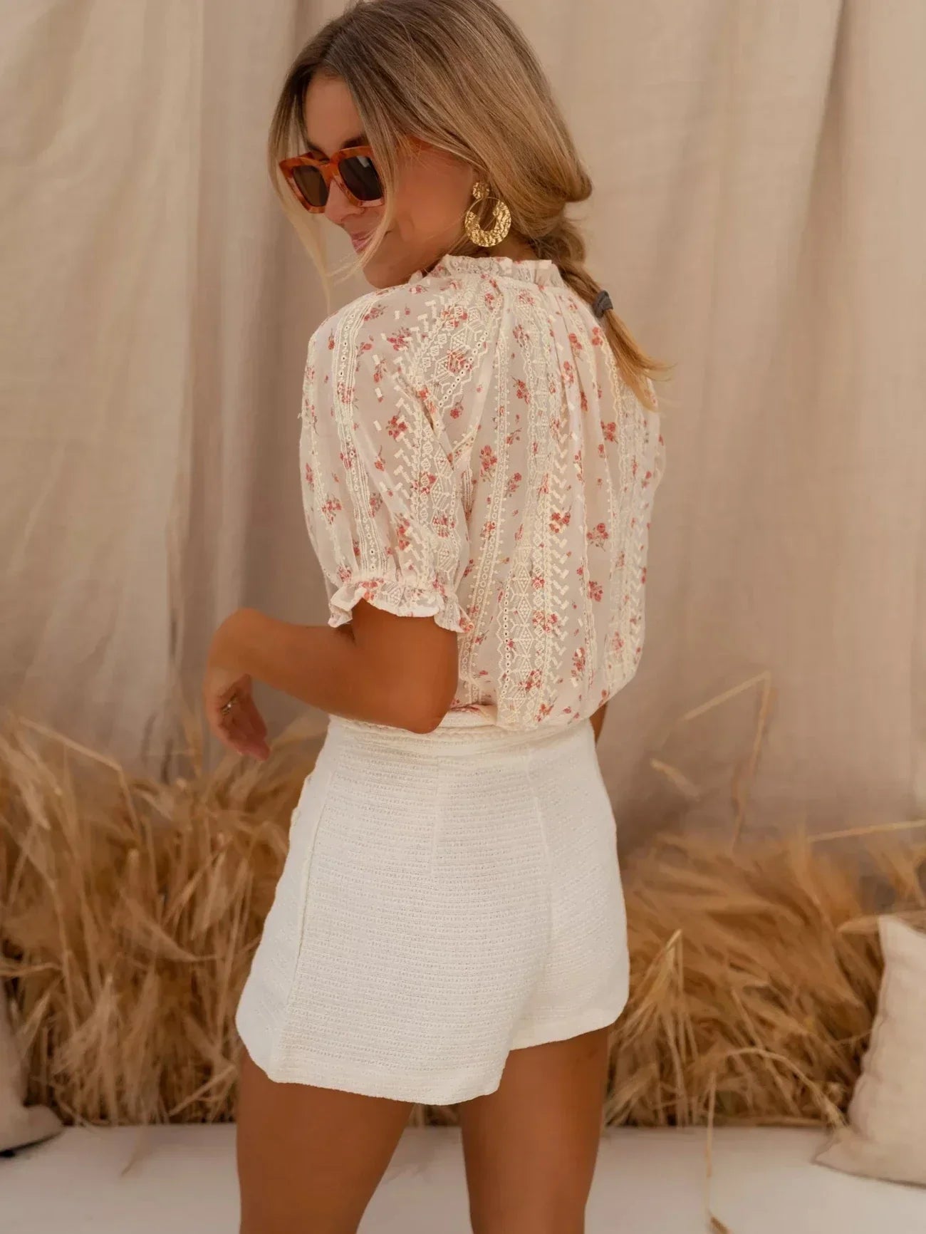Elina™ – Floral Print Blouse for Women