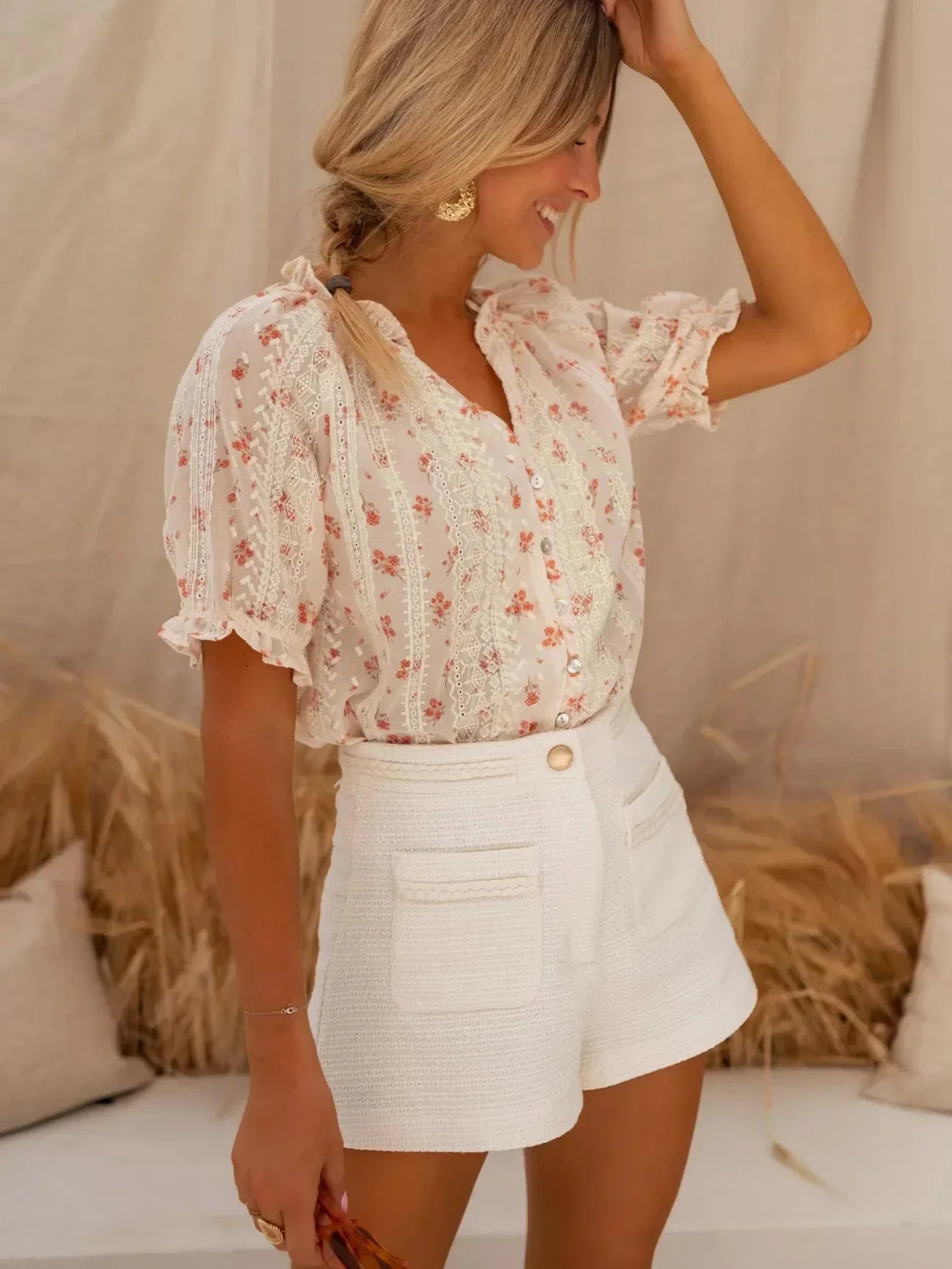 Elina™ – Floral Print Blouse for Women