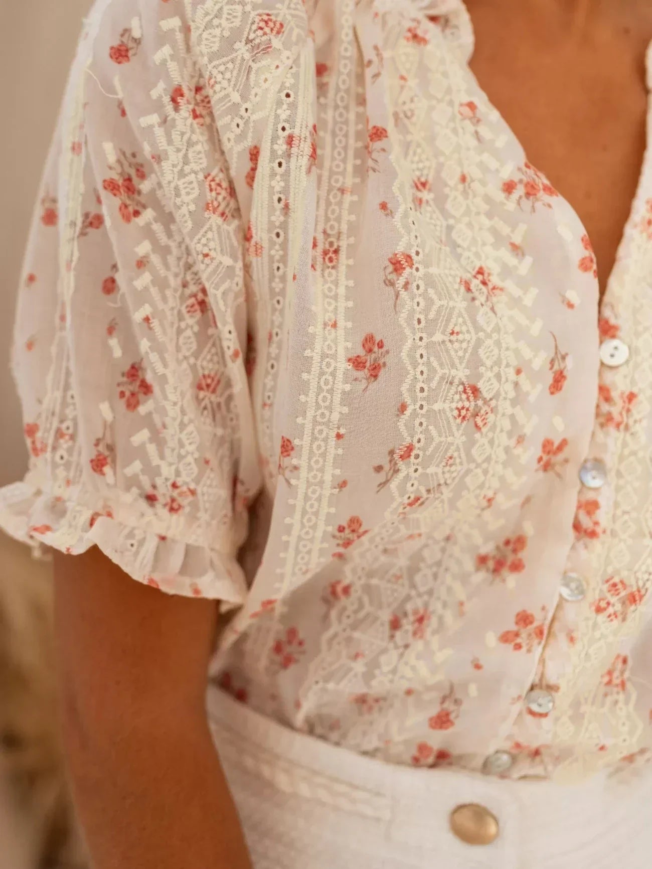Elina™ – Floral Print Blouse for Women