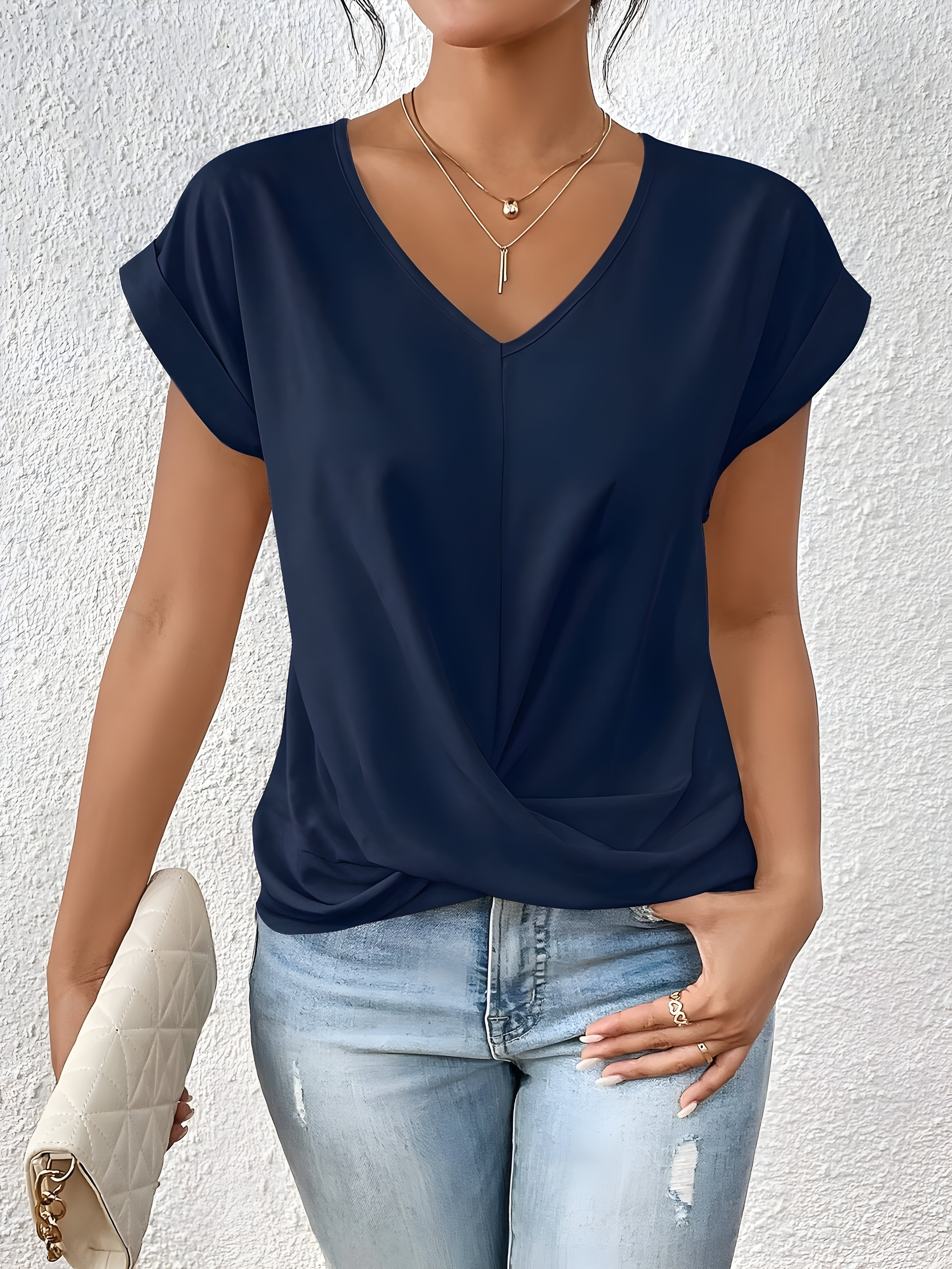 Maia™ – Twist Front V-Neck Top
