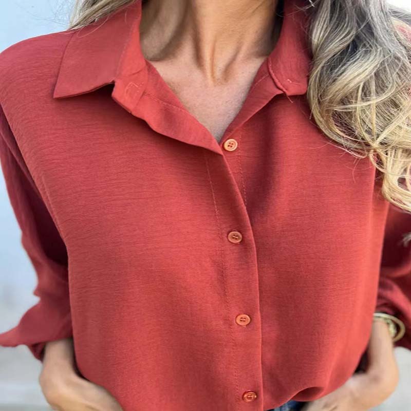 Iskra™ – Elegant Button-Up Blouse