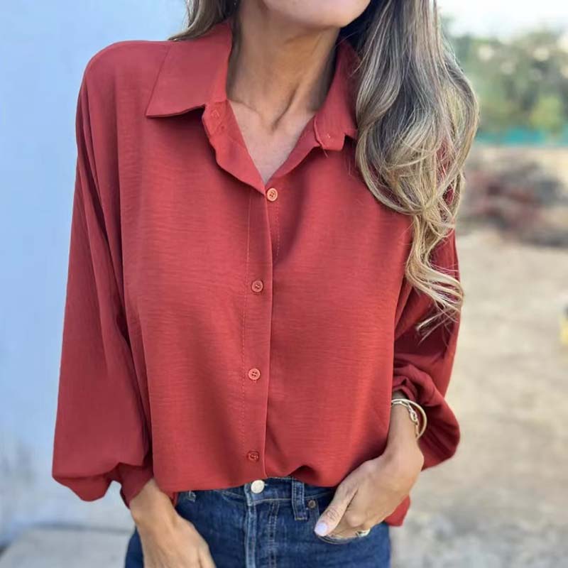 Iskra™ – Elegant Button-Up Blouse
