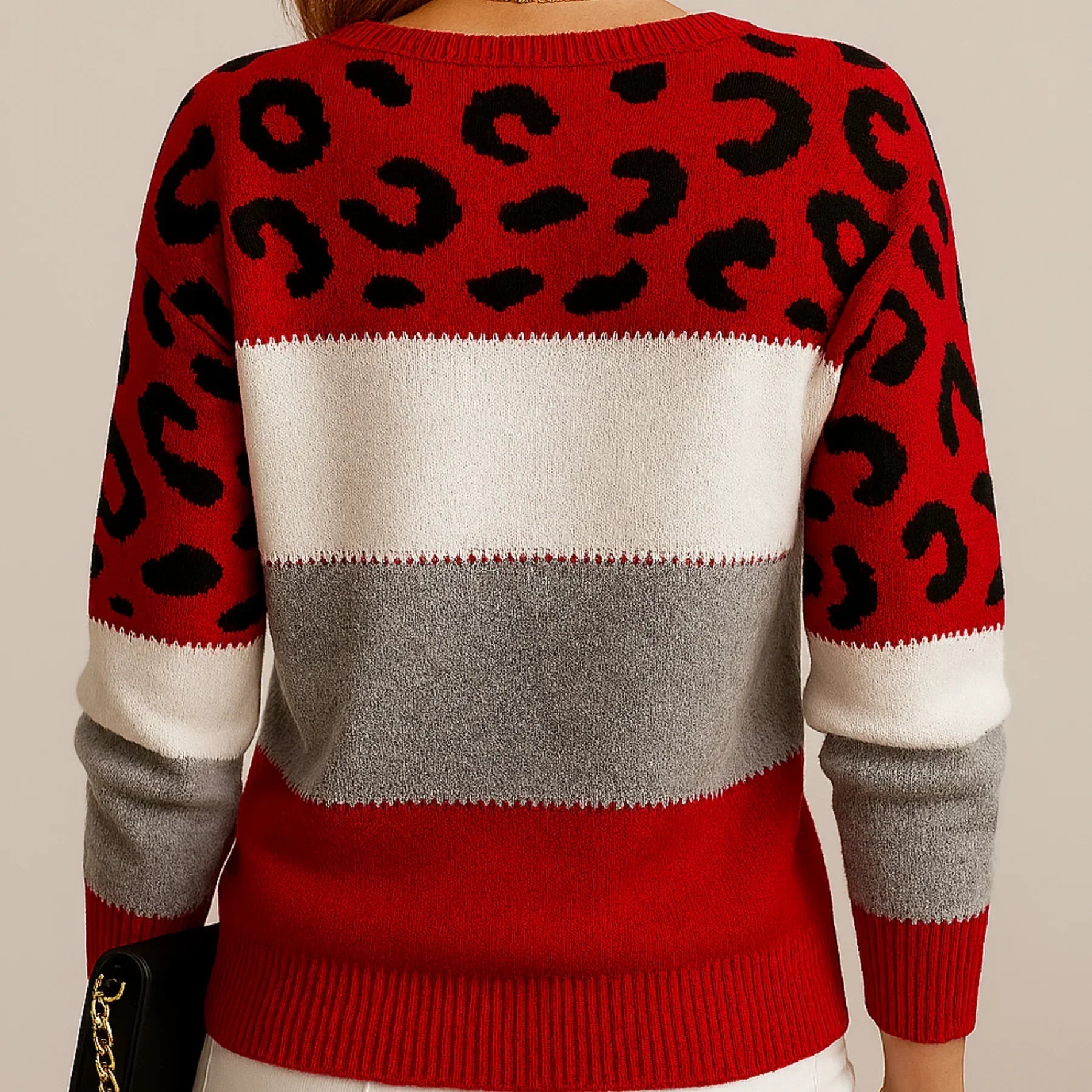 Pascaline™ – Leopard Print Casual Sweater