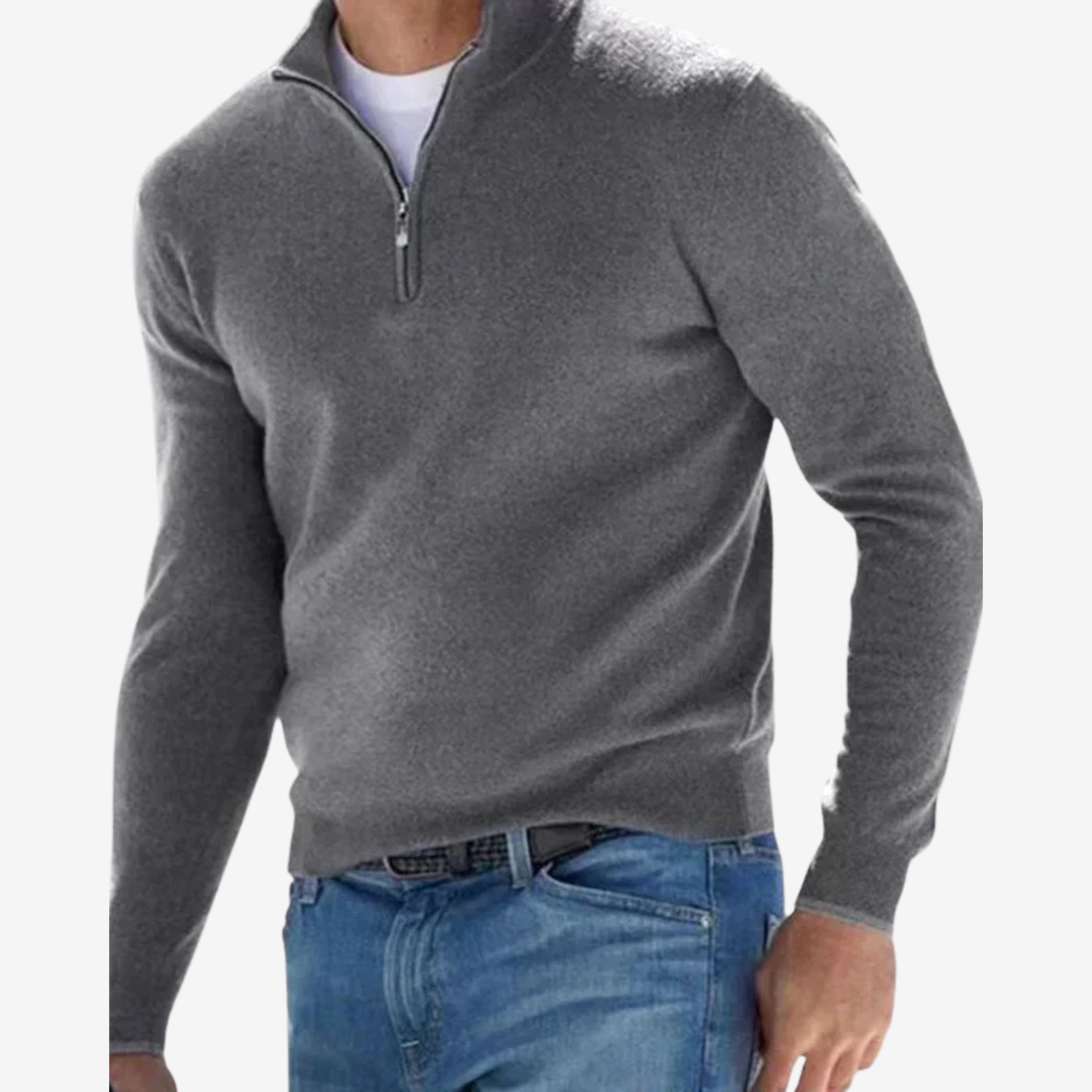 Jason™ – Men’s Sweater With Zipper
