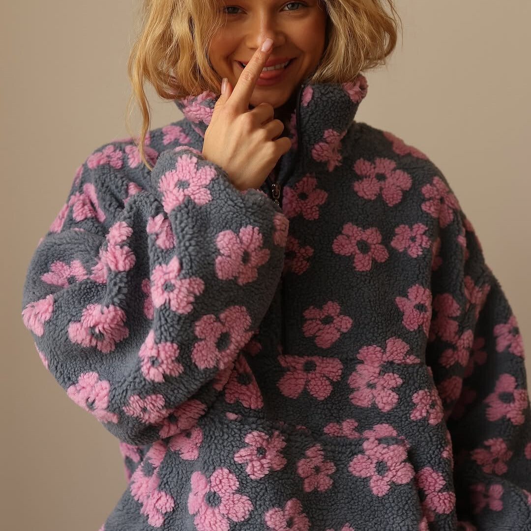 Olivia™ – Trendy Oversized Floral Sweater