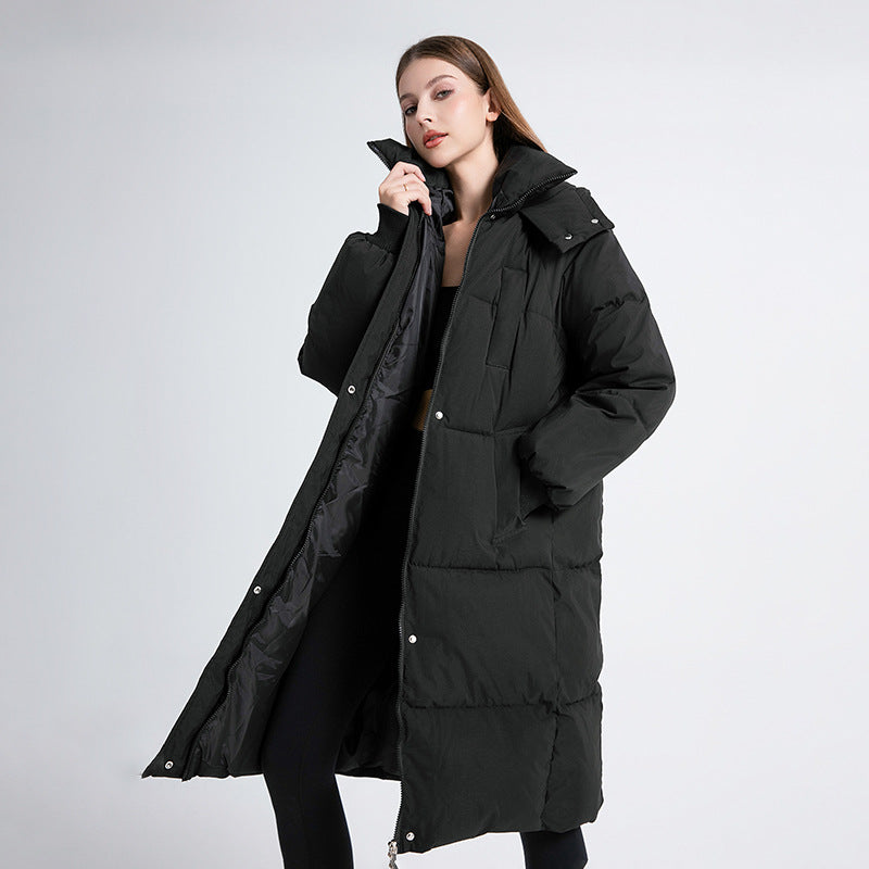 Gigaty™ – Classic Hooded Long Puffer Coat