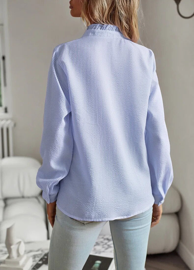 Aurora™ – Ruffle Long Sleeve Shirt