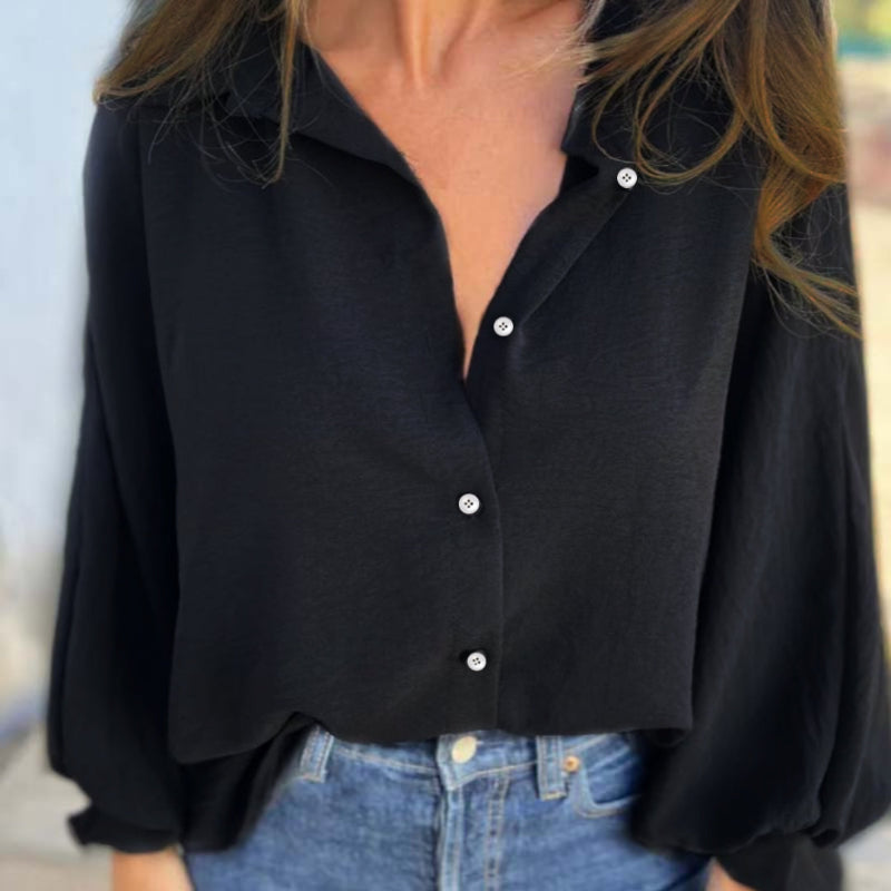 Iskra™ – Elegant Button-Up Blouse