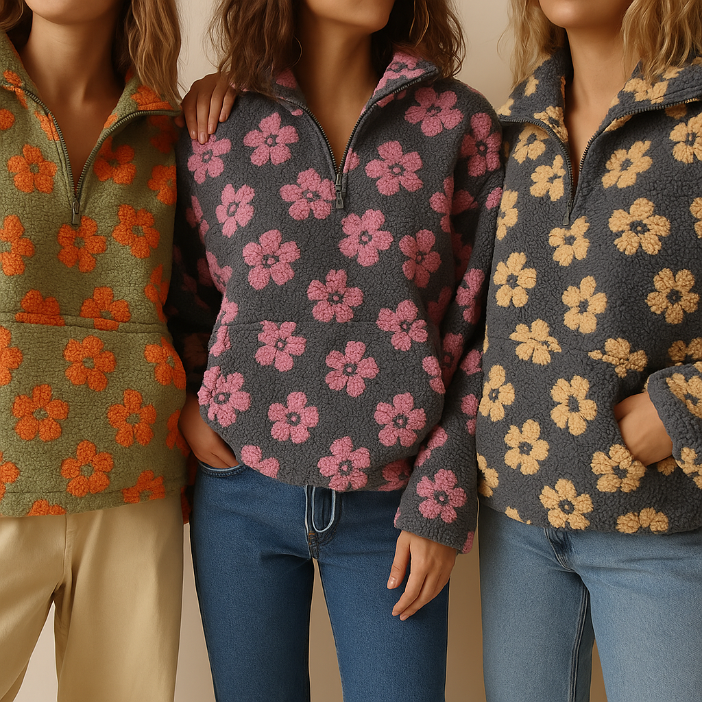 Olivia™ – Trendy Oversized Floral Sweater