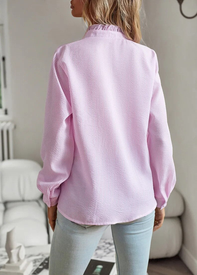Aurora™ – Ruffle Long Sleeve Shirt